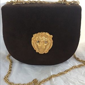 Vintage suede bag 🦁